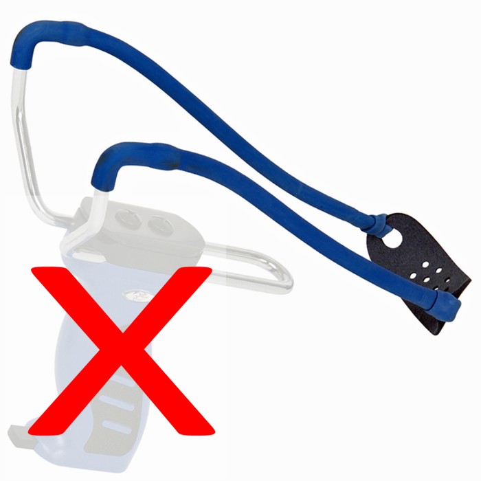 Haller Ersatzgummi blau für Steinschleuder mit Magazin